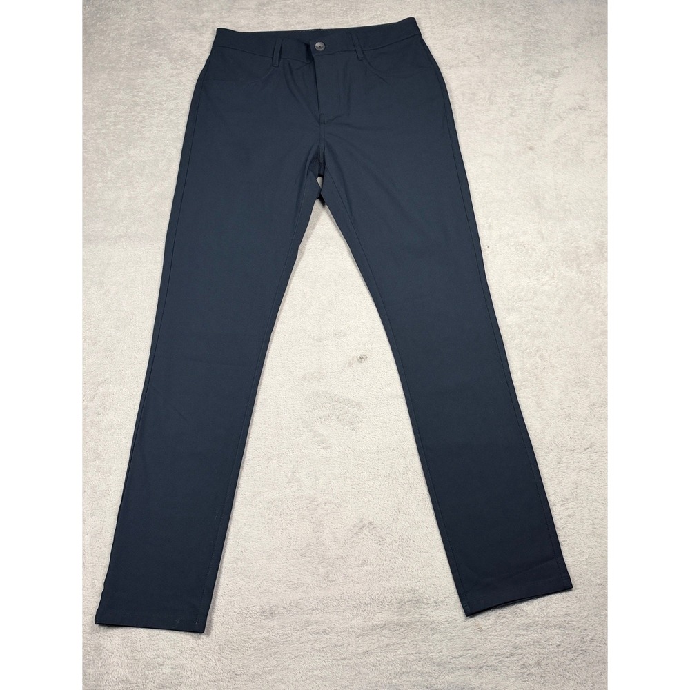 Vuori Meta Pants Mens 30 Navy Blue Technical Performance 5-Pocket Trousers V430 - Picture 2 of 11